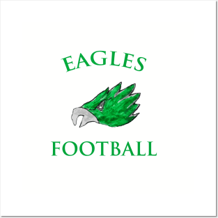 Philadelphia Eagles Logo Drawing Posters and Art